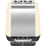 Kitchenaid Toaster Free-standing 5KMT221BAC Almond Cream Perspective open