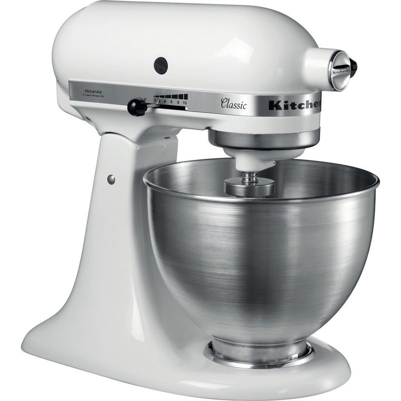 Kitchenaid Food processor 5K45SSBWH White Perspective