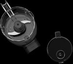 Kitchenaid Chopper 5KFCR531BM Matte black Perspective Open